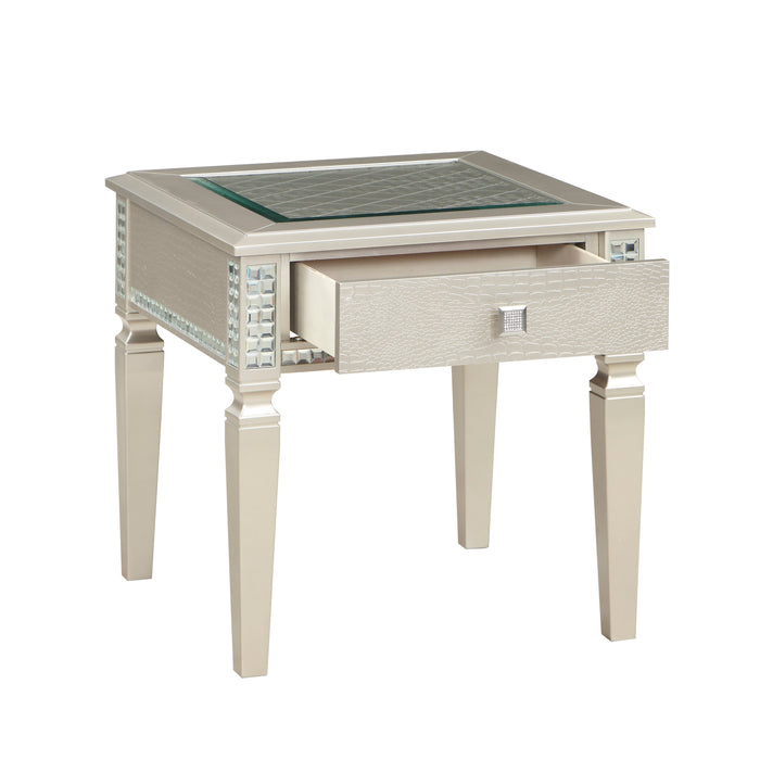 Juliette Champagne End Table