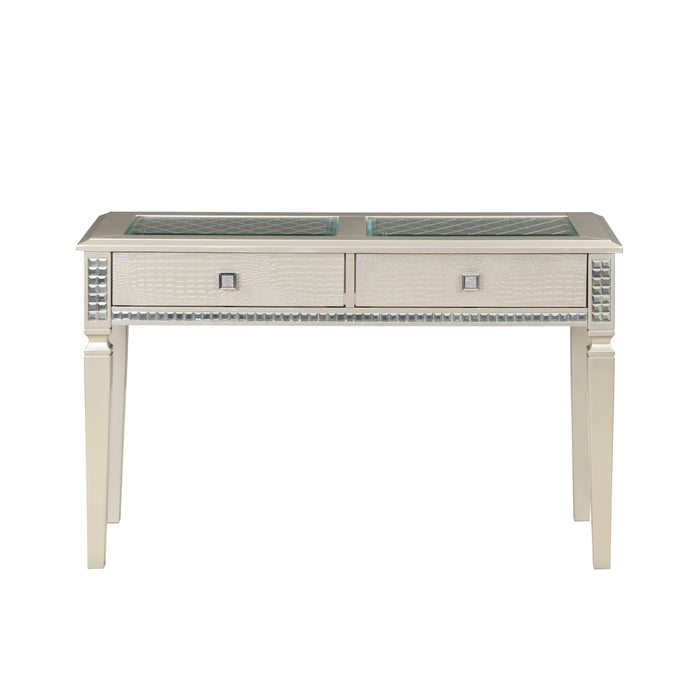 Juliette Champagne Sofa Table