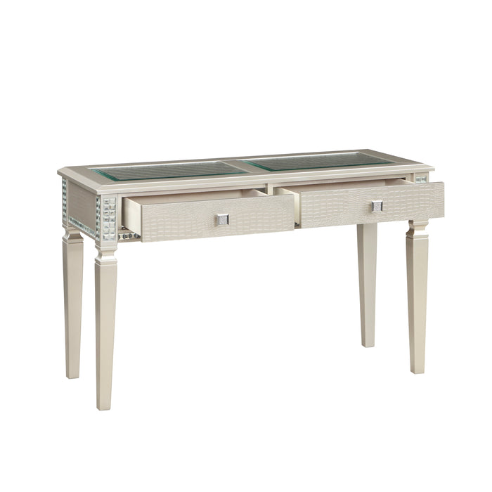 Juliette Champagne Sofa Table