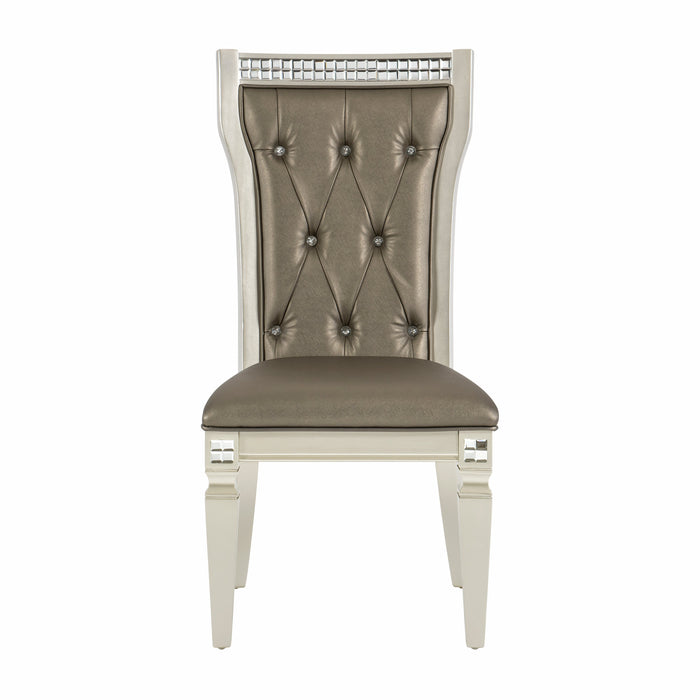 Juliette Champagne Side Chair, Set of 2