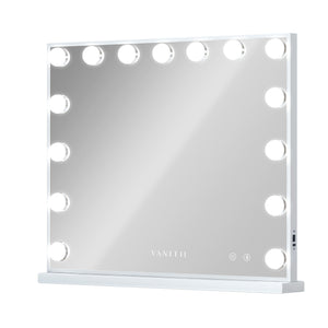 VANITII Mary Hollywood Vanity Mirror with Bluetooth XXL - 15 Dimmable LED Bulbs