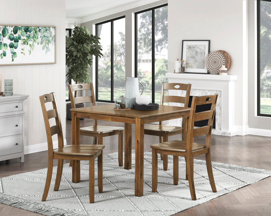 Stowe Walnut 5-Piece Pack Dinette Set