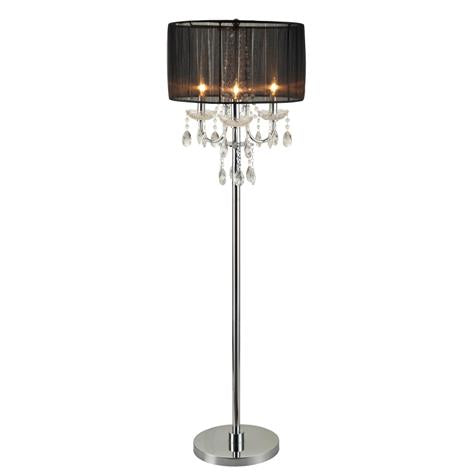 Chandelier Black 62' Floor Lamp