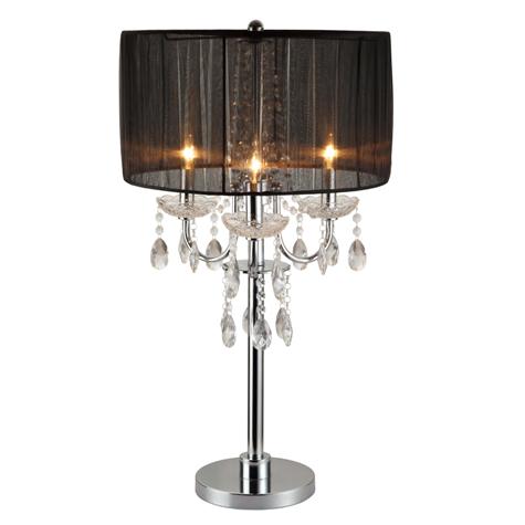 Chandelier Black 29.5' Table Touch Lamp, Set of 2