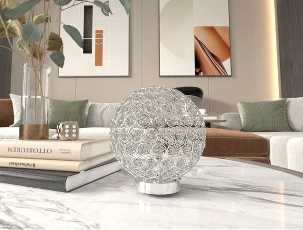 Dana Crystal Globe Table Lamp, Set of 2