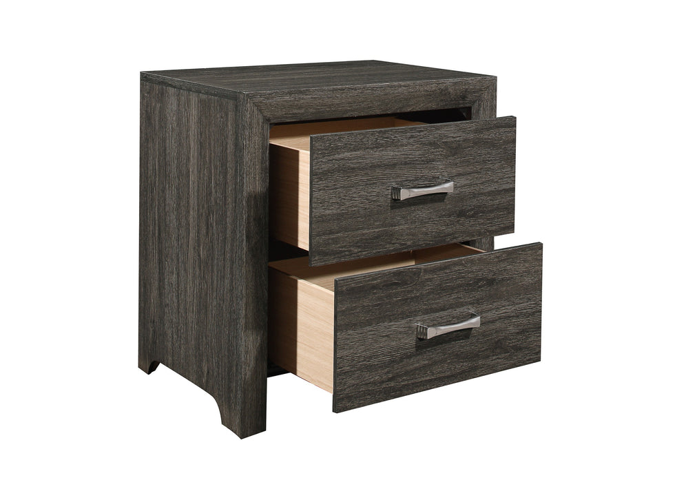 Edina Dark Gray Panel Youth Bedroom Set