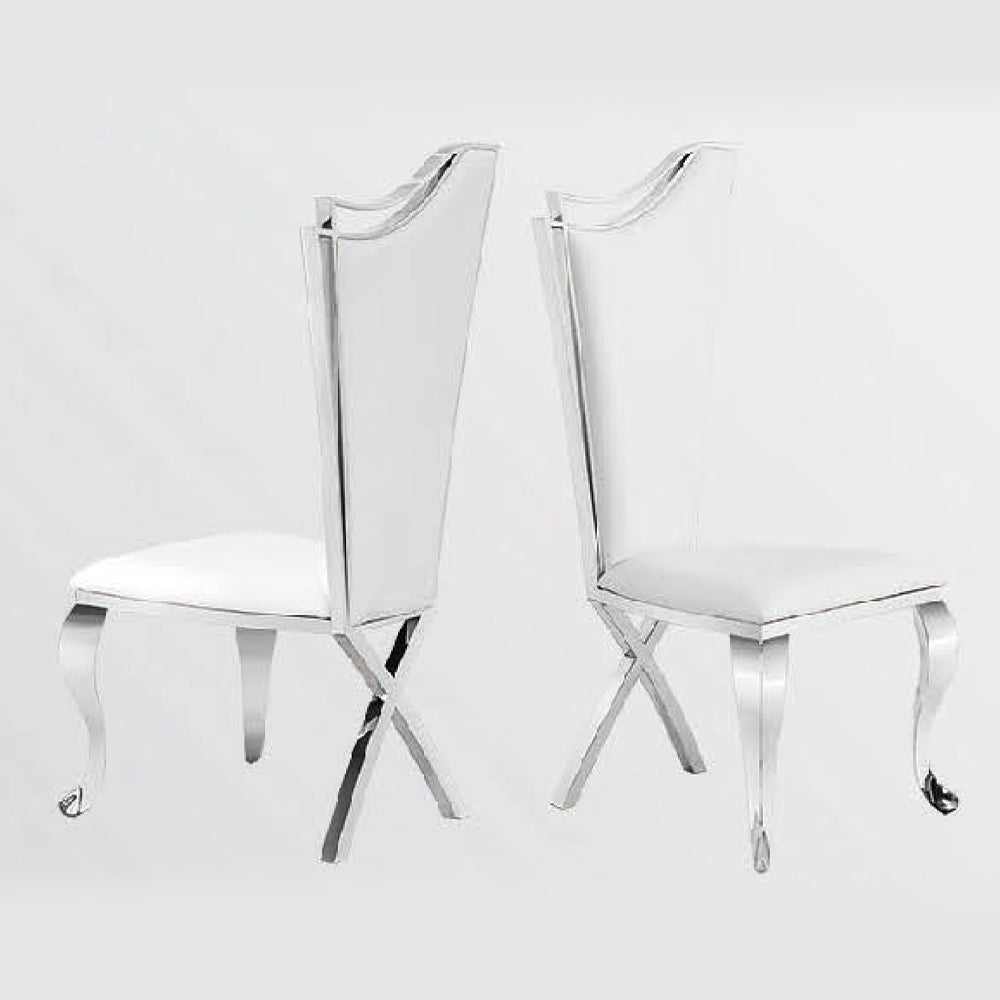 Stainless Steel Dining Chair with PU Material