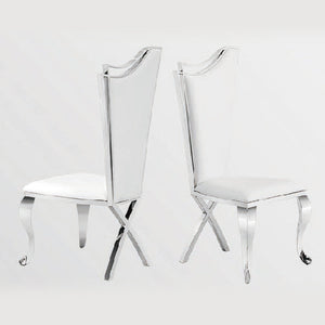 Stainless Steel Dining Chair with PU Material