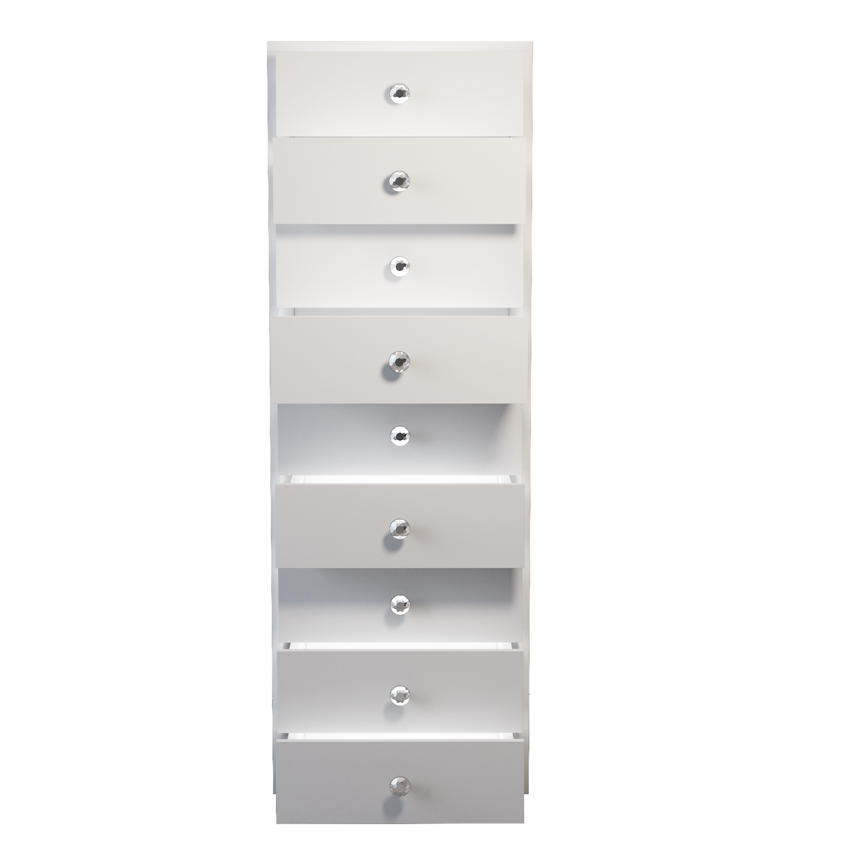 VANITII 9-Drawer Makeup Vanity Storage Unit with Lights