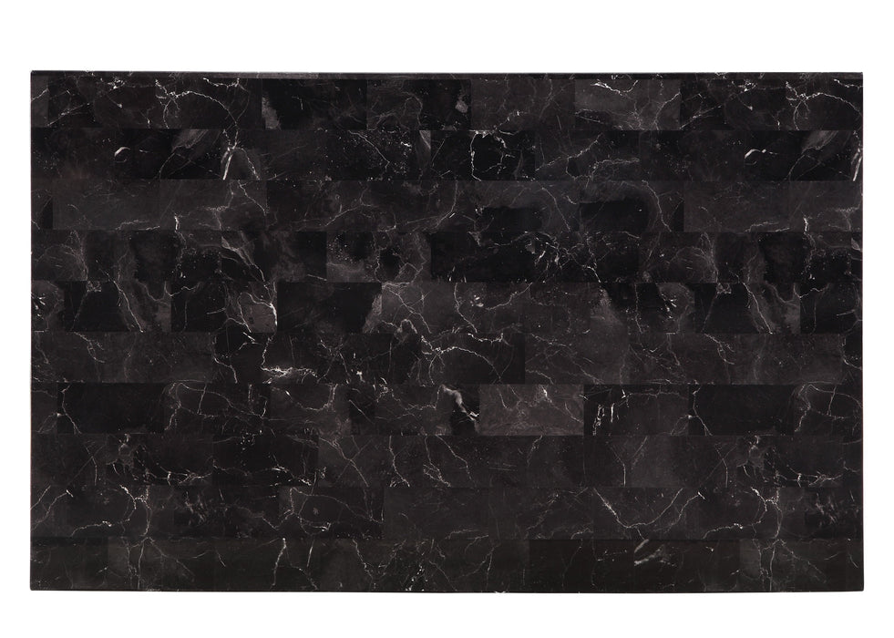 Tempe Black Marble-Top Dining Table