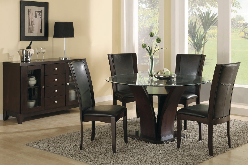 Daisy Dark Brown Side Chair, Set of 2