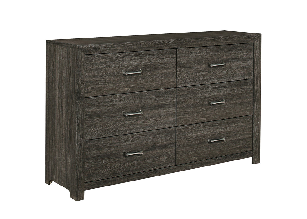 Edina Dark Gray Panel Youth Bedroom Set