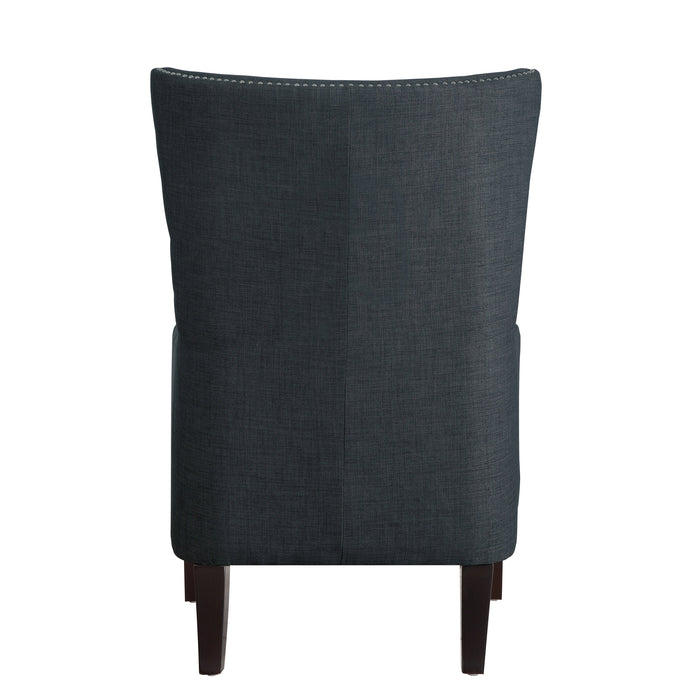 Avina Gray Accent Chair with Kidney Pillow