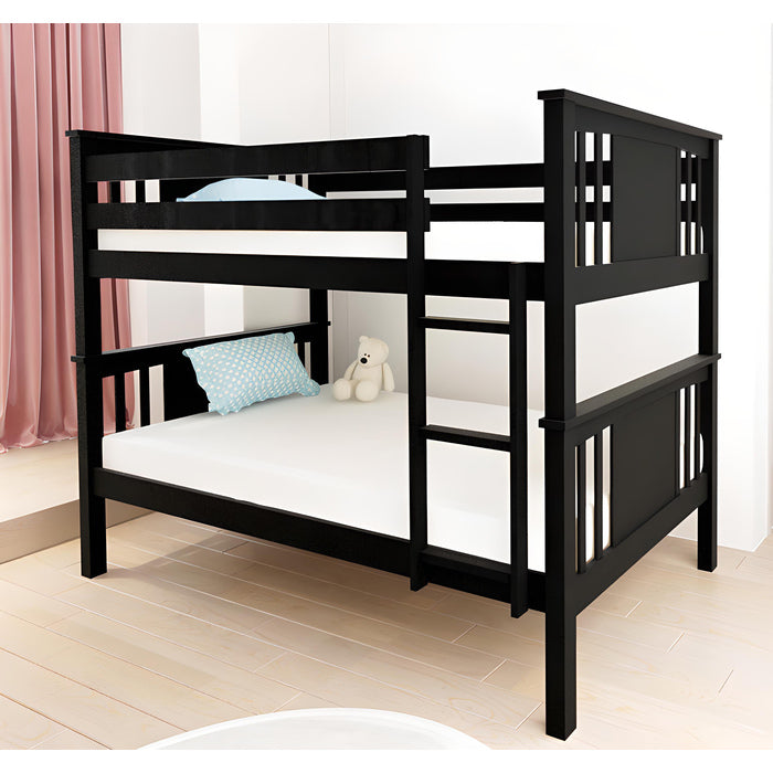 Black Wood Bunk Bed - Twin/Twin