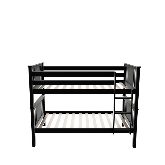 Black Wood Bunk Bed - Twin/Twin