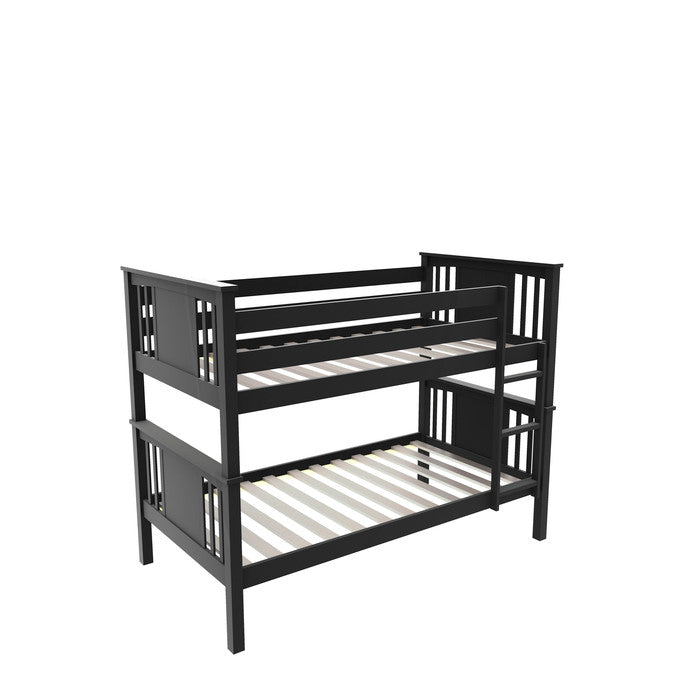 Black Wood Bunk Bed - Twin/Twin