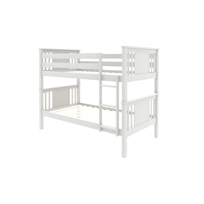 White Wood Bunk Bed - Twin/Twin