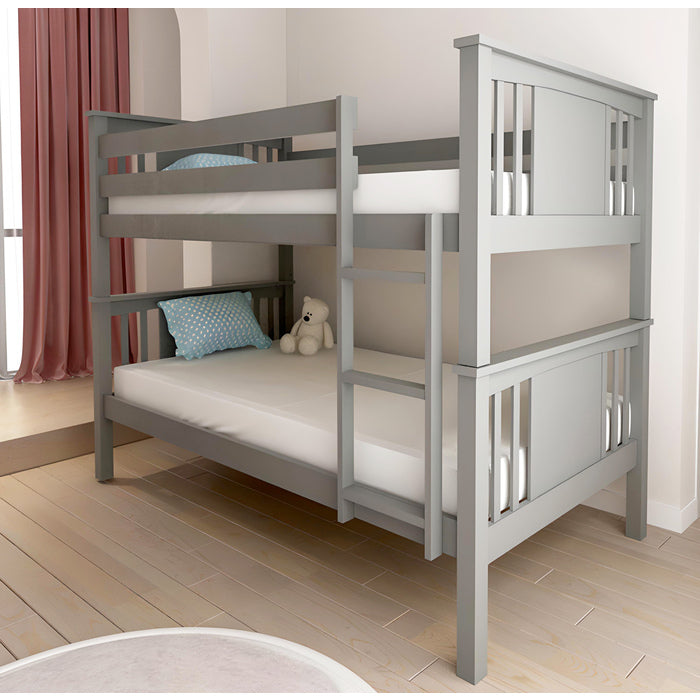 Gray Wood Bunk Bed - Twin/Twin