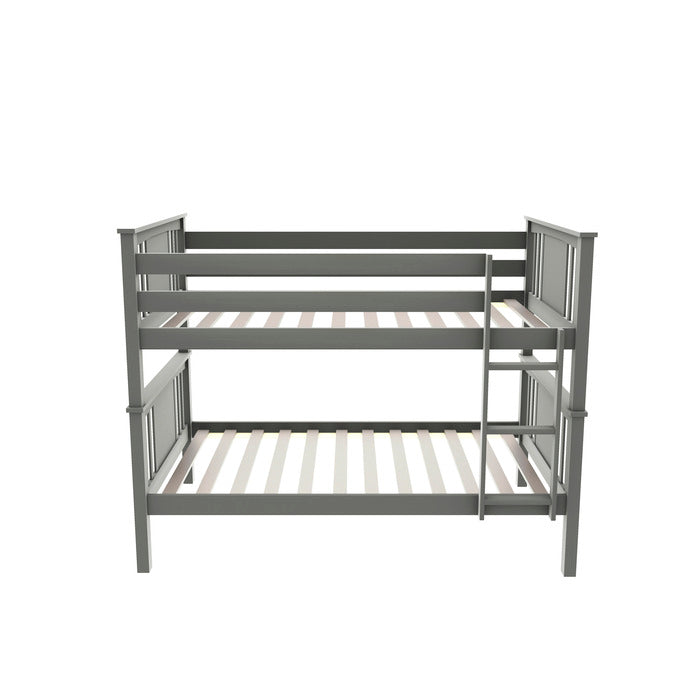 Gray Wood Bunk Bed - Twin/Twin