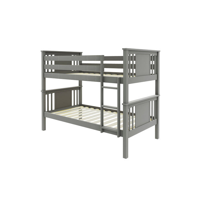 Gray Wood Bunk Bed - Twin/Twin