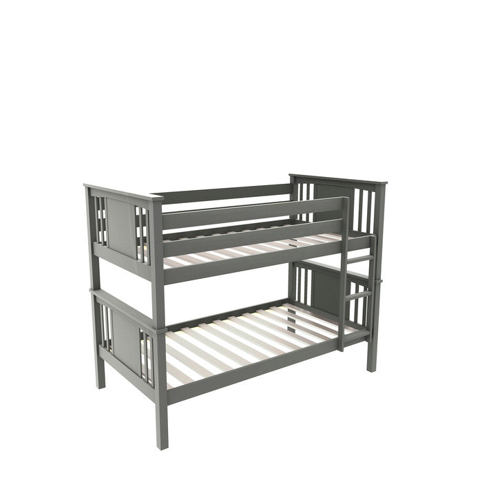 Gray Wood Bunk Bed - Twin/Twin