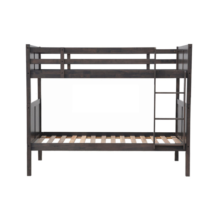 Gray Solid Wood Bunk Bed - Twin/Twin