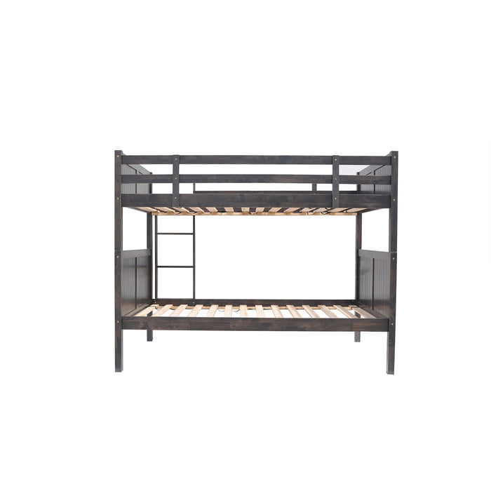 Gray Solid Wood Bunk Bed - Twin/Twin