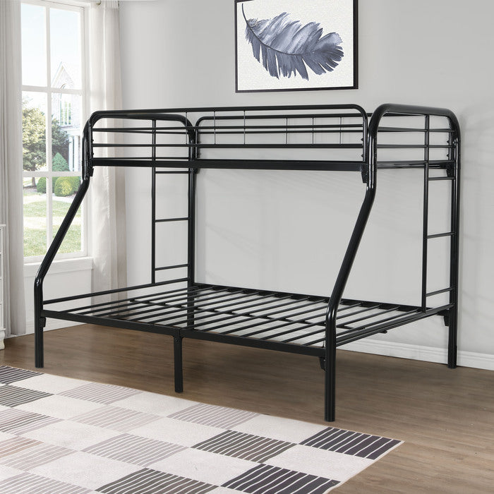 Black Metal Bunk Bed - Twin/Full