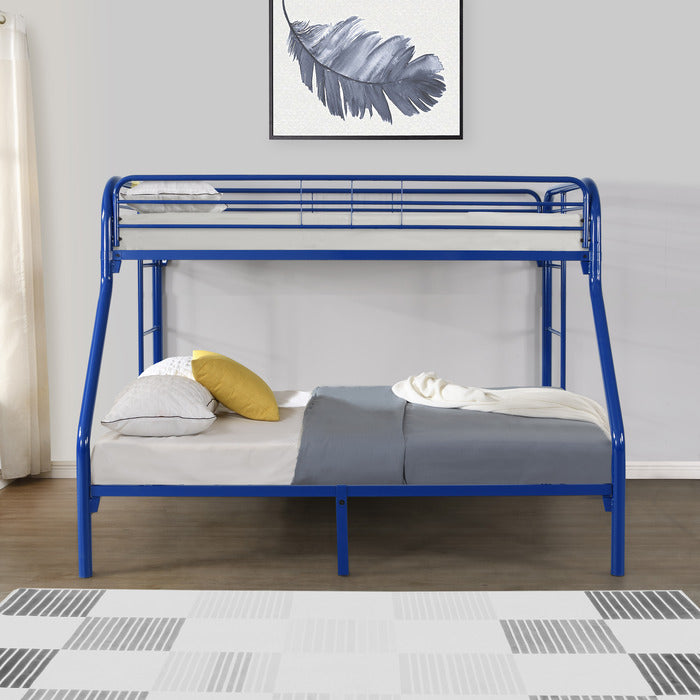 Blue Metal Bunk Bed - Twin/Full