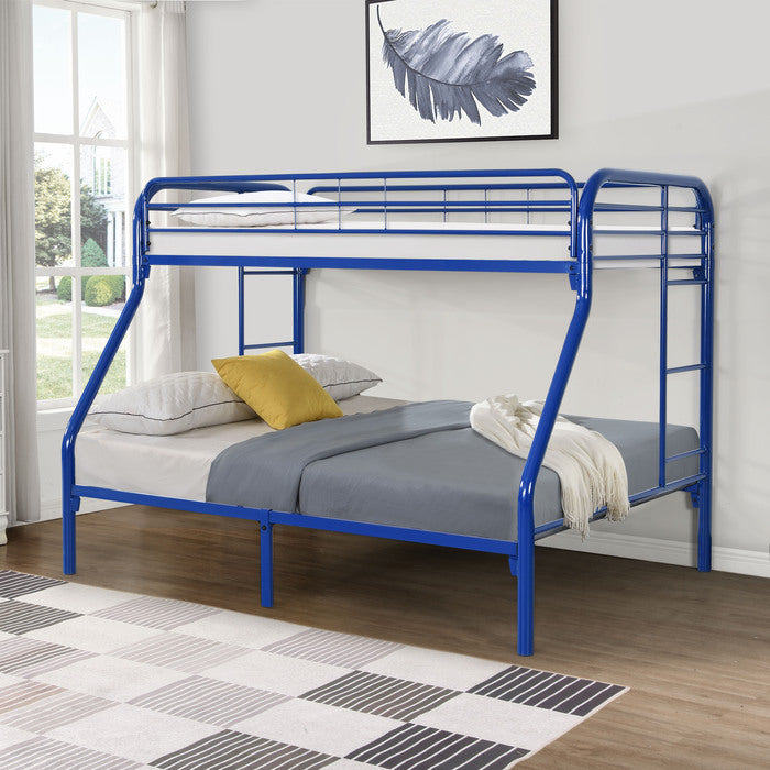 Blue Metal Bunk Bed - Twin/Full