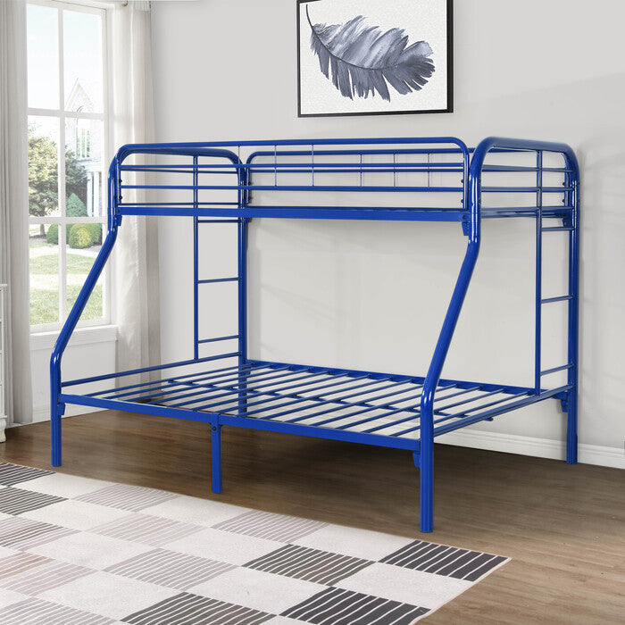 Blue Metal Bunk Bed - Twin/Full