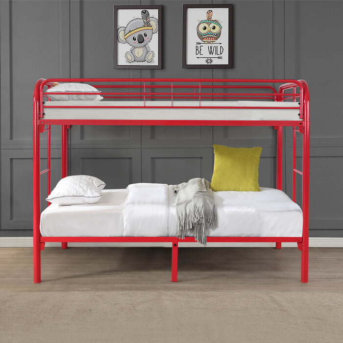 Red Metal Bunk Bed - Twin/Twin