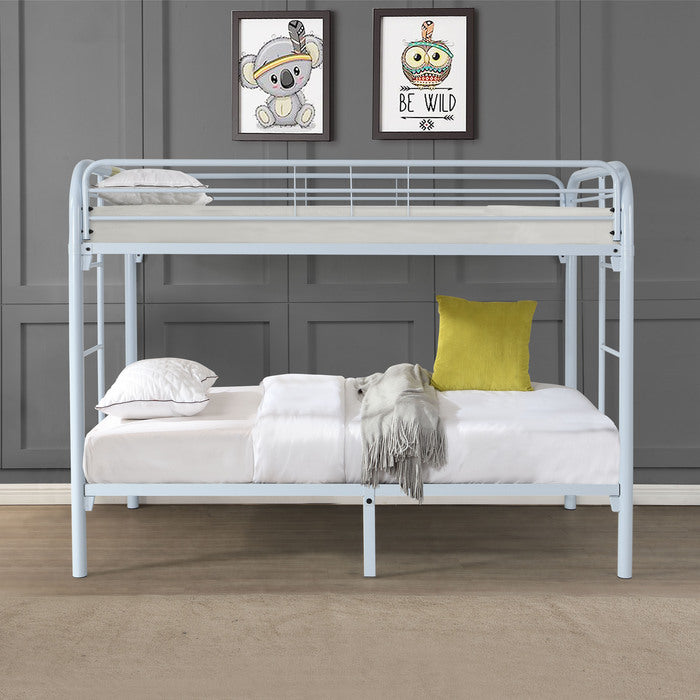 White Metal Bunk Bed - Twin/Twin