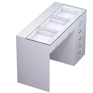 VANITII Diana Vanity Desk - 8 Storage Drawers