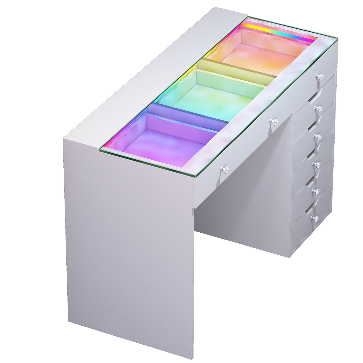 VANITII Diana Vanity Desk Pro- 8 Storage Drawers