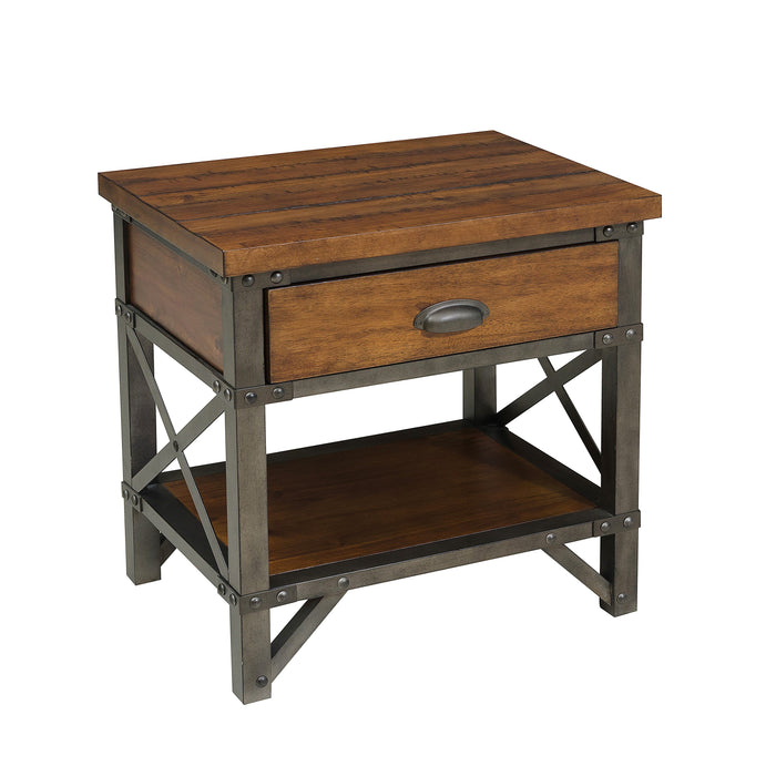 Holverson Rustic Brown Nightstand