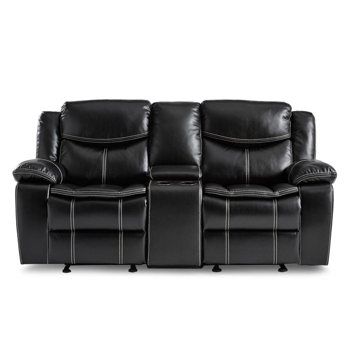 Bastrop Black Reclining Living Room Set