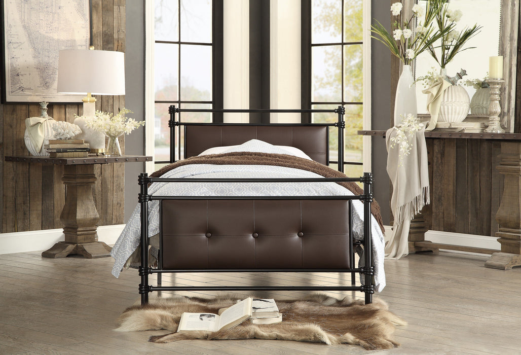 Jayla Brown Twin Metal Platform Bed