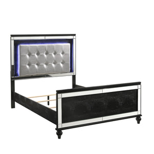 Valentino - 3/3 Twin Headboard - Black
