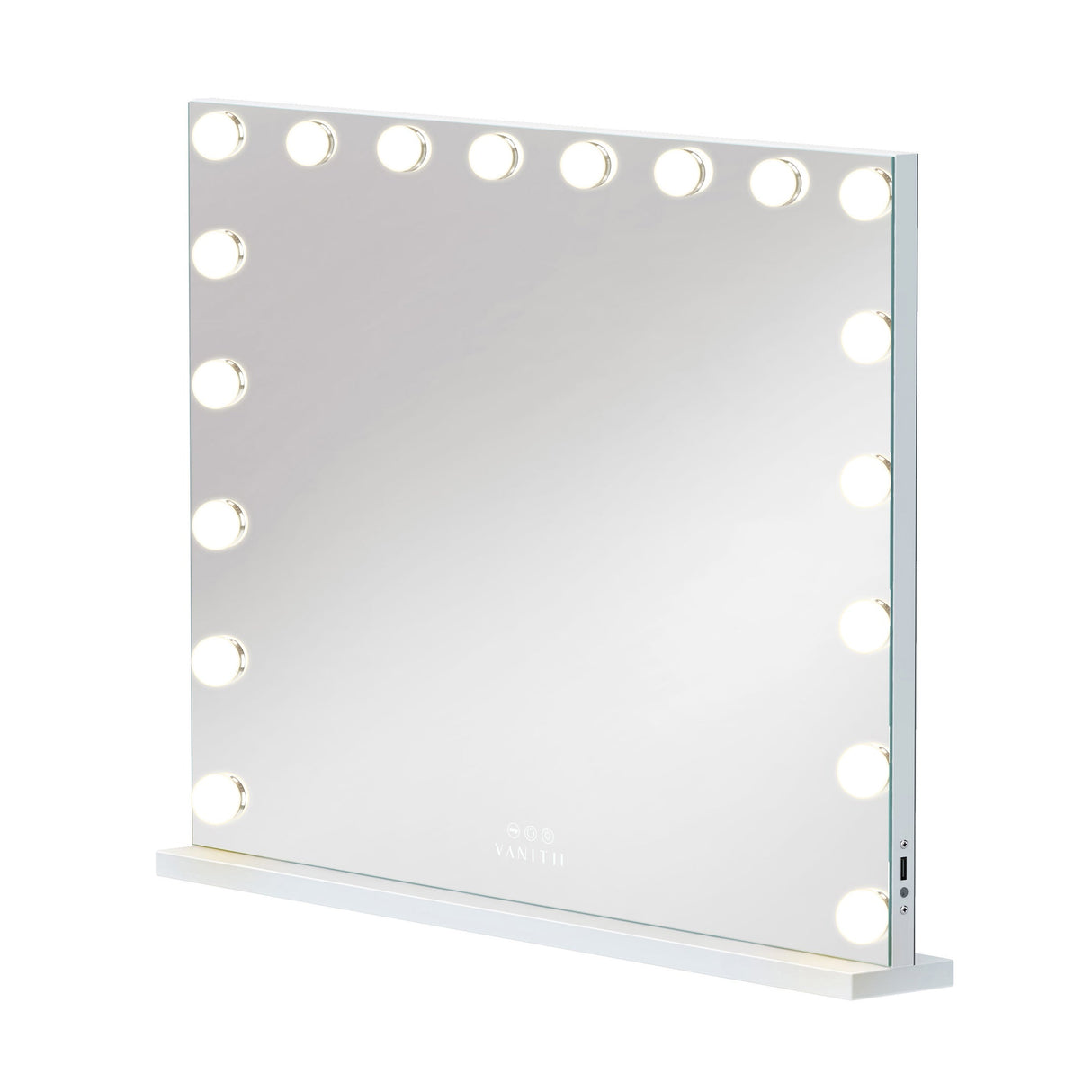 VANITII Mary Hollywood Vanity Mirror Pro XXXL - 18 Dimmable LED Bulbs