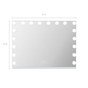 VANITII Mary Hollywood Vanity Mirror Pro XXXL - 18 Dimmable LED Bulbs