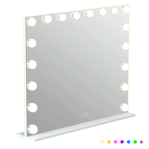 VANITII Mary Hollywood Glow Vanity Mirror with RGB - 18 Dimmable LED Bulbs
