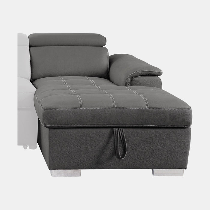 Ferriday Gray Storage Sleeper Sectional