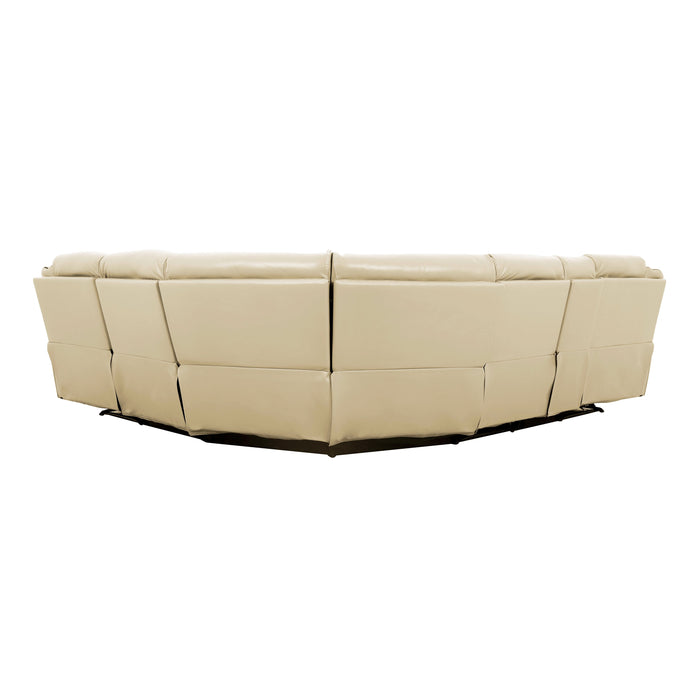 Amite Beige Power Reclining Sectional