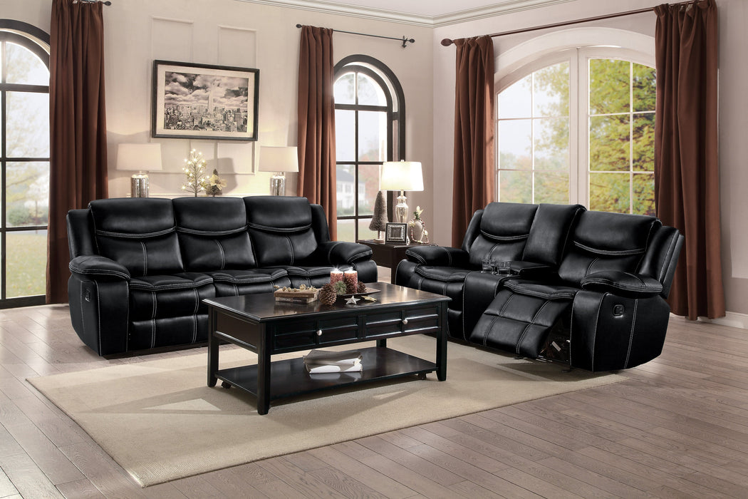 Bastrop Black Reclining Living Room Set