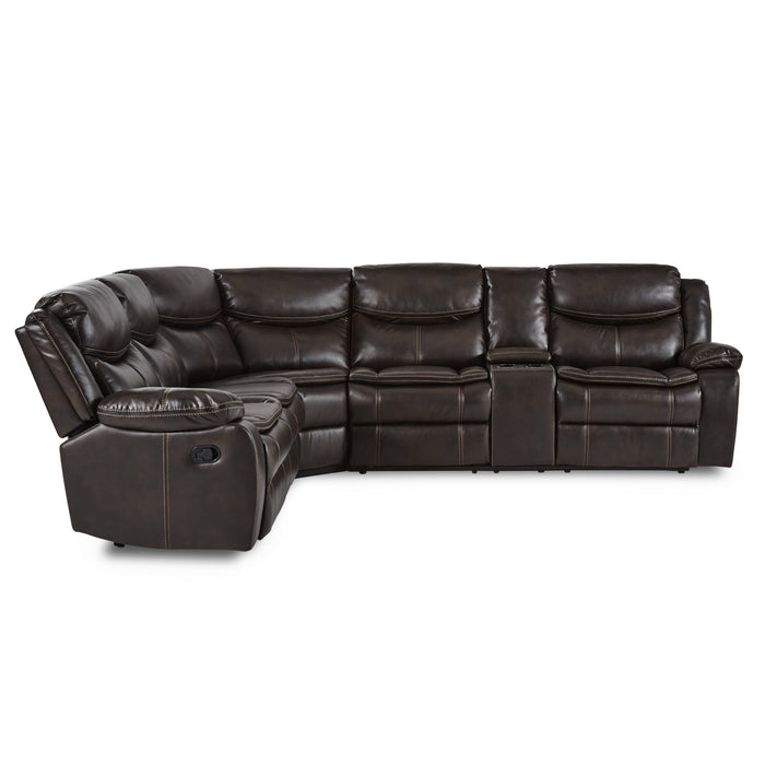 Bastrop Brown Reclining Sectional