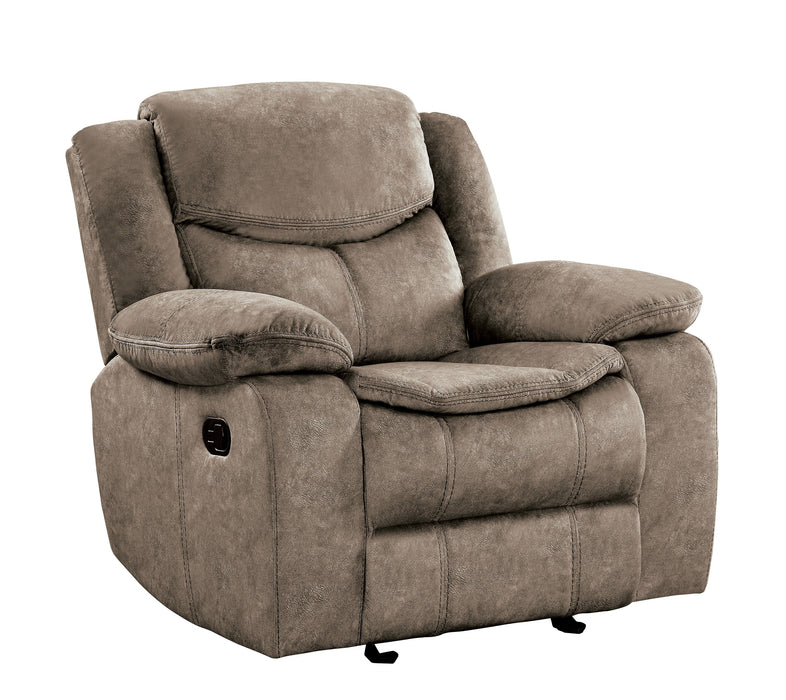 Bastrop Brown Fabric Glider Reclining Chair