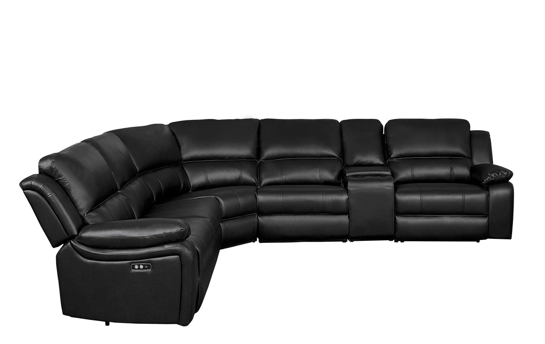 Falun Dark Brown 6-Piece Modular Power Reclining Sectional