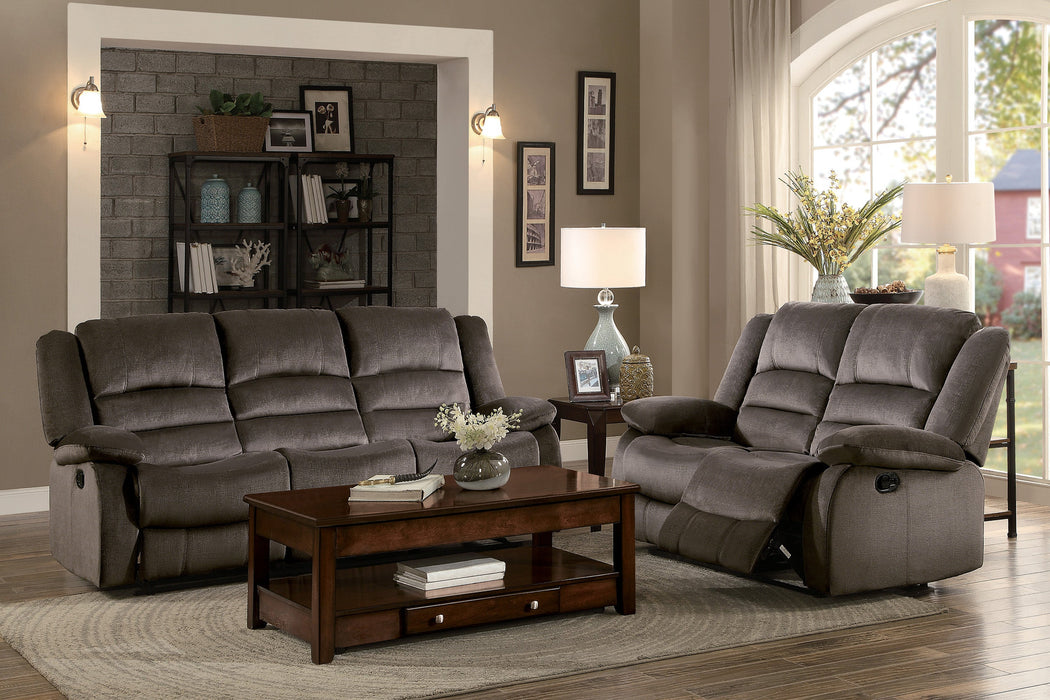 Jarita Chocolate Double Reclining Loveseat