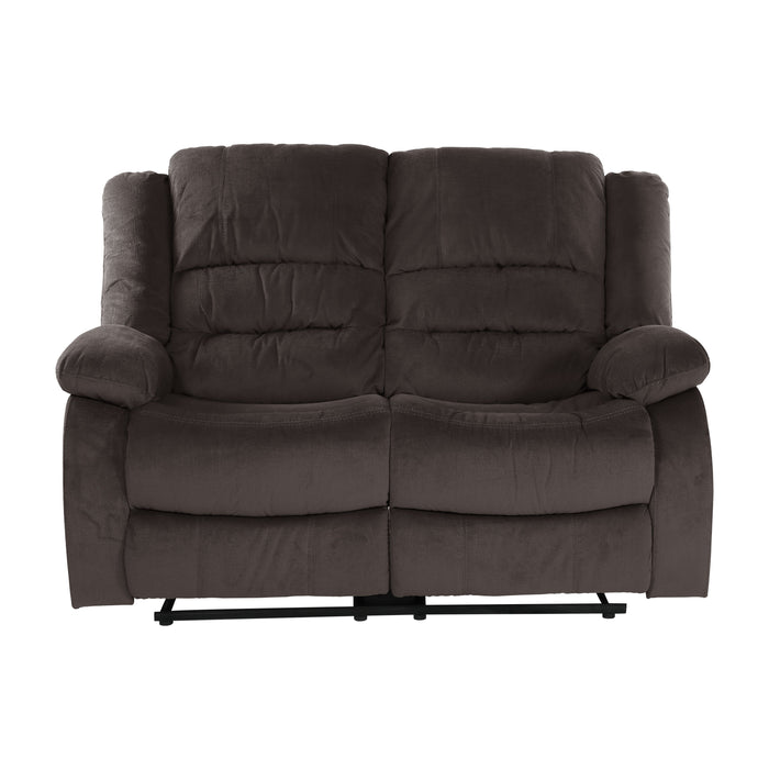 Jarita Chocolate Double Reclining Loveseat